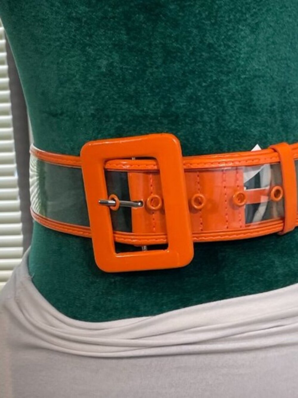 Belt So Cool | Orange Jelly Patent Belt